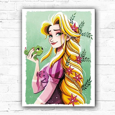 DIY Tangled Oil Painting By Numbers Princess