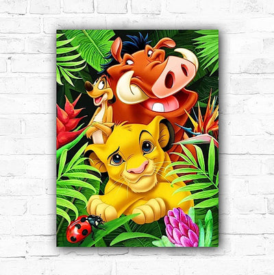 DIY The Lion King Painting By Numbers Oil Art