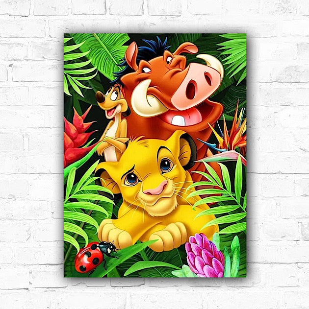 DIY The Lion King Painting By Numbers Oil Art