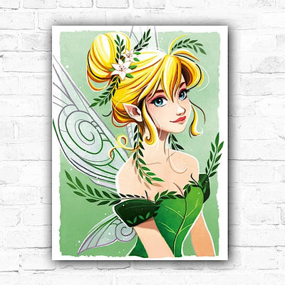 DIY Tinkerbell Oil Painting By Numbers Princess