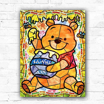 DIY Winnie The Pooh Cartoon Mosaic 5D Diamond Art Painting 30x40cm