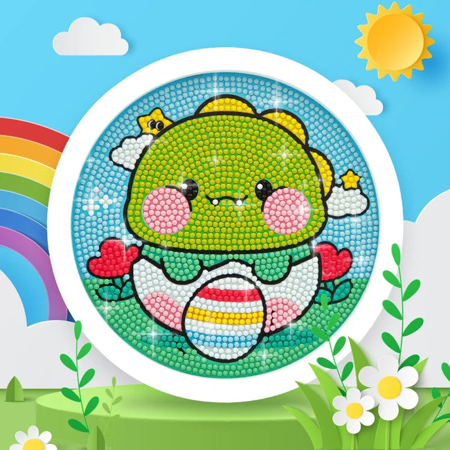 DIY Dinosaur Kids Diamond Art Painting 17x17cm - Creative Serenity