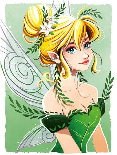 DIY Tinkerbell Oil Painting By Numbers Princess - Creative Serenity