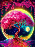 DIY Moon Tree 5D Diamond Art Painting 30x40cm - Creative Serenity