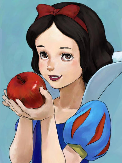 DIY Snow White Diamond Art Painting 30x40cm - Creative Serenity