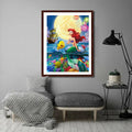 DIY The Little Mermaid Painting By Numbers Oil Art - Creative Serenity