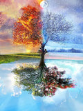 DIY Tree 5D Diamond Art Painting 30x40cm - Creative Serenity