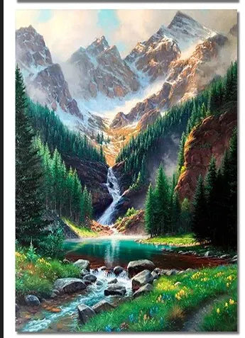 DIY Mountain 5D Diamond Painting - Creative Serenity