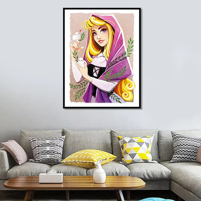DIY Sleeping Beauty Oil Painting By Numbers Princess - Creative Serenity