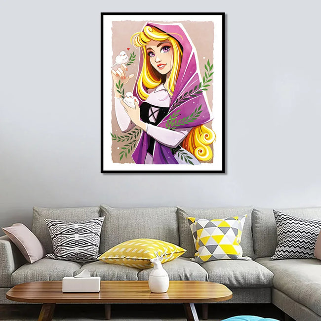 DIY Sleeping Beauty Oil Painting By Numbers Princess - Creative Serenity