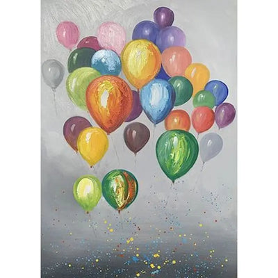 DIY Balloons Painting By Numbers Art - Creative Serenity