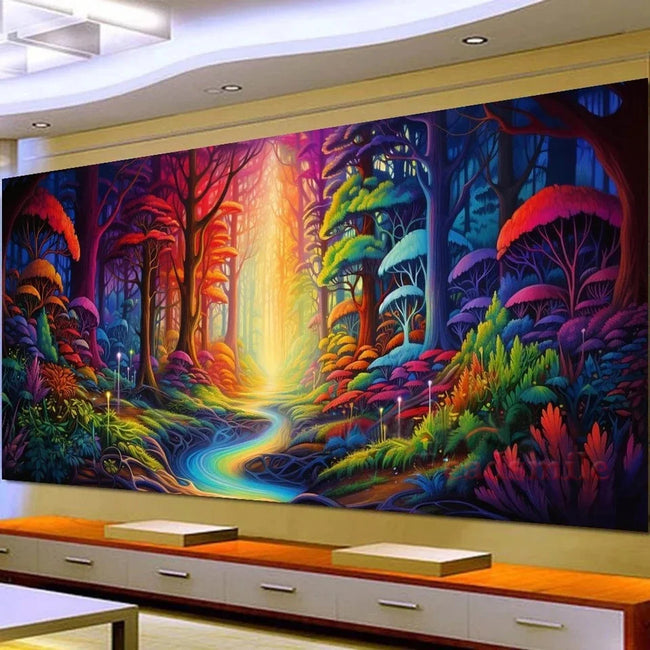 Large Forest Stream 5D DIY Diamond Art Painting - Creative Serenity
