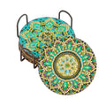 6 Pack - DIY Green Mandala Diamond Art Coasters - Creative Serenity
