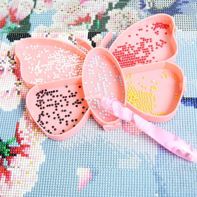 Butterfly Grid Drill Diamond Art Tray - Creative Serenity