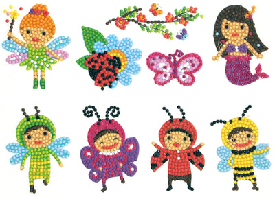 DIY Kids Fairies Diamond Art Stickers - Creative Serenity