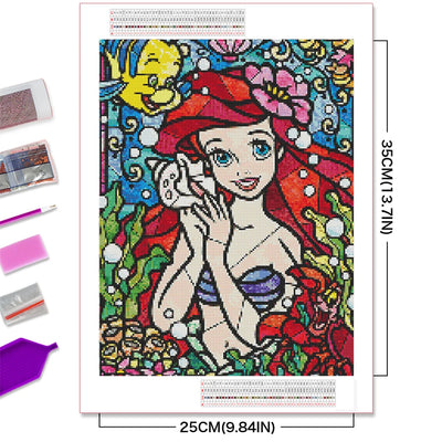 5D Ariel Diamond Mosaic Diamond Art Princess 30x40cm - Creative Serenity
