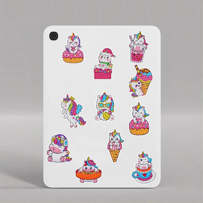 Kids Unicorn DIY Diamond Art Animal Stickers - Creative Serenity