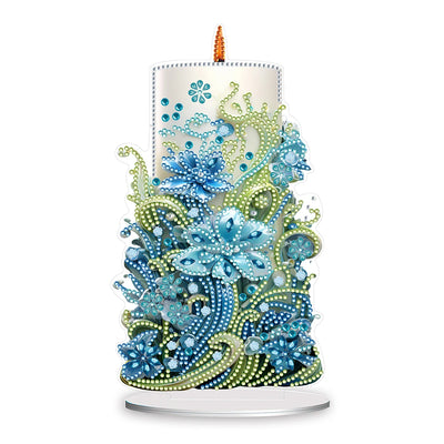 DIY Candle Diamond Art Decoration - Creative Serenity