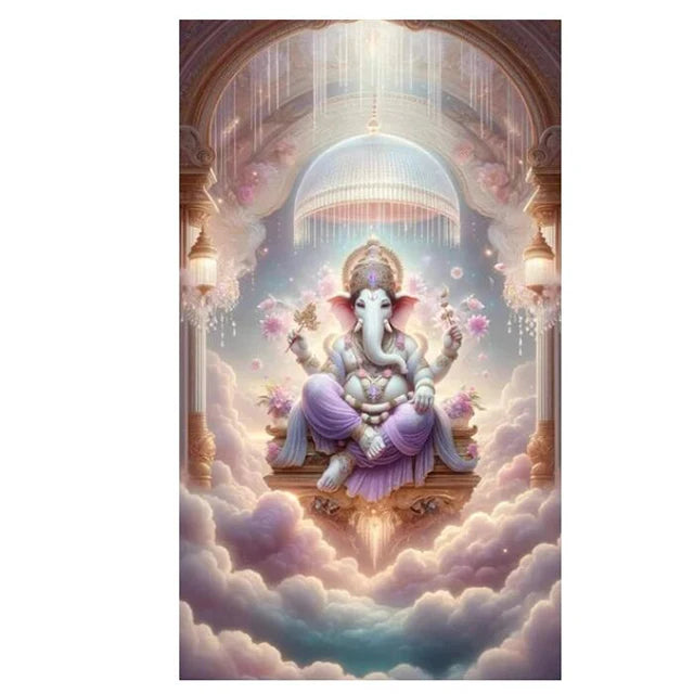 DIY Lord Ganesha Large Diamond Art Painting - Creative Serenity