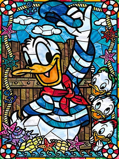DIY Donald Duck Cartoon Mosaic 5D Diamond Art Painting 30x40cm - Creative Serenity