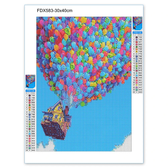 DIY Balloons 5D Diamond Art Painting 30x40cm - Creative Serenity