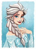 DIY Elsa Oil Painting By Numbers Princess - Creative Serenity