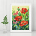 DIY Poppies Flowers 5D Diamond Art Painting 30x40cm - Creative Serenity