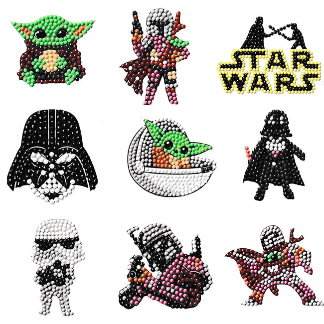 DIY Kids Star Wars Diamond Art Stickers - Creative Serenity