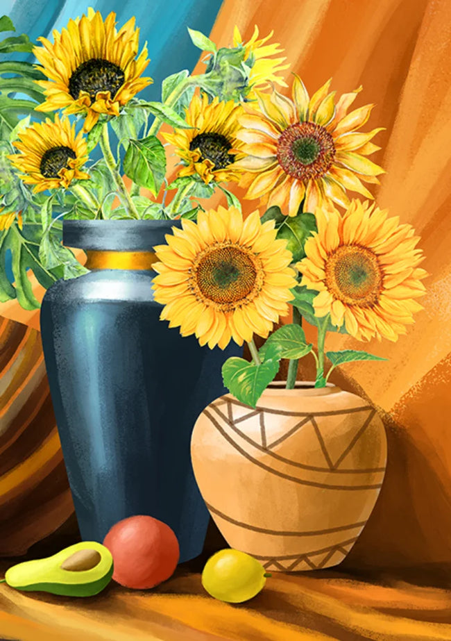 DIY Sunflowers Flowers 5D Diamond Art Painting 30x40cm - Creative Serenity