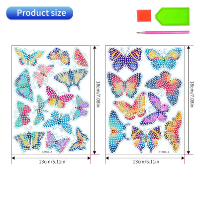 DIY Kids Butterflies Diamond Art Stickers - Creative Serenity