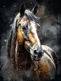 5D Horse DIY Diamond Art Painting Animals 30x40cm - Creative Serenity