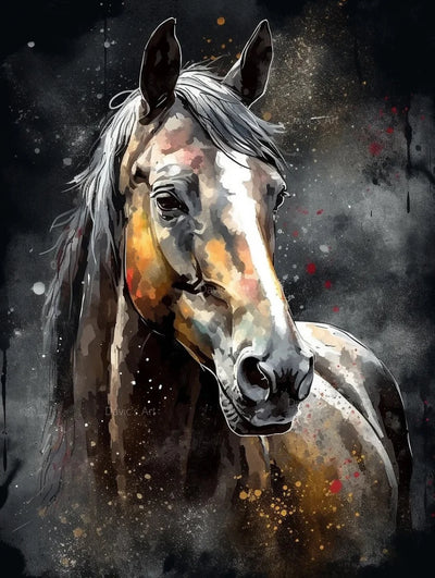 5D Horse DIY Diamond Art Painting Animals 30x40cm - Creative Serenity