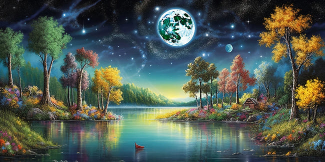 Large Landscape 5D DIY Diamond Art Embroidery Scenery - Creative Serenity