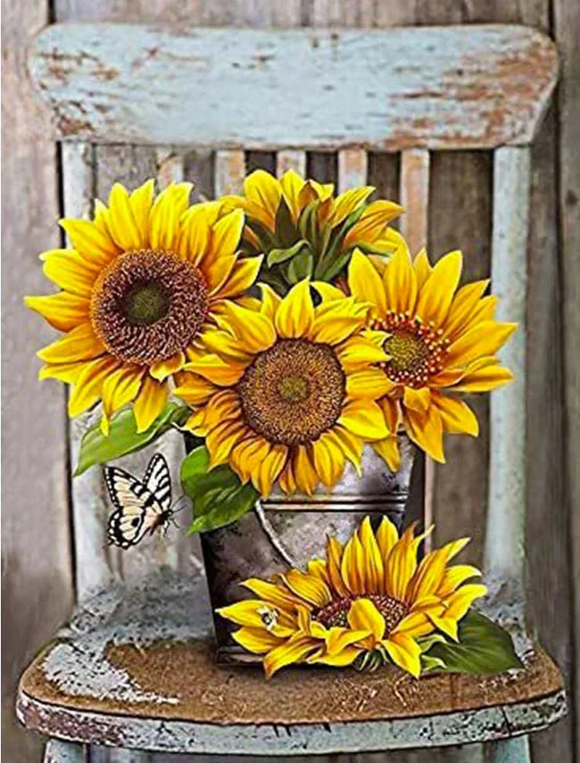 DIY Sunflowers 5D Diamond Art Painting 30x40cm - Creative Serenity
