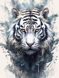 5D White Tiger DIY Diamond Art Painting Animals 30x40cm - Creative Serenity