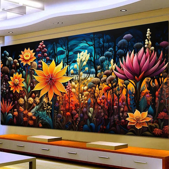 Large Flowers 5D DIY Diamond Art Painting - Creative Serenity