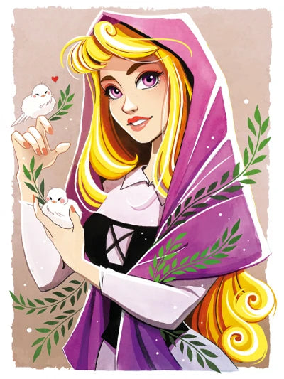 DIY Sleeping Beauty Oil Painting By Numbers Princess - Creative Serenity