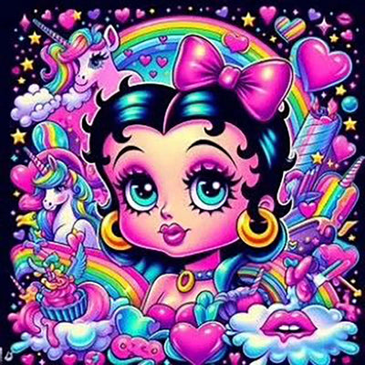 DIY Betty Boop Diamond Art Painting - Creative Serenity
