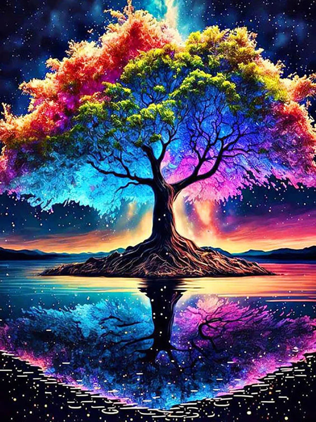 DIY Tree 5D Diamond Art Painting 30x40cm - Creative Serenity