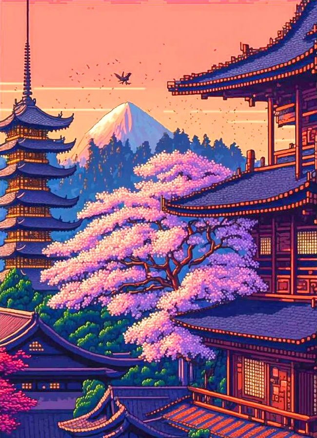 DIY Japan Pixel 5D Diamond Art Painting - Creative Serenity