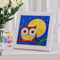 DIY Kids Owl Diamond Art Painting 15x15cm - Creative Serenity