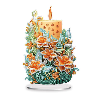 DIY Candle Diamond Art Decoration - Creative Serenity