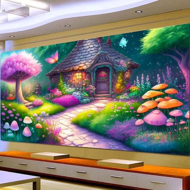 Large Cottage Path 5D DIY Diamond Art Painting - Creative Serenity
