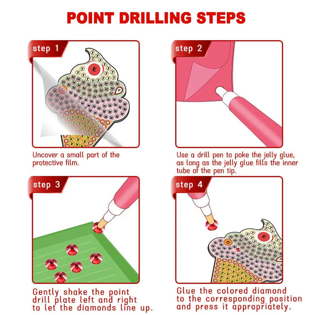 15 Pack - DIY Seaworld Kids Diamond Art Keychains - Creative Serenity