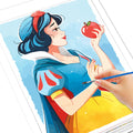 DIY Snow White Oil Painting By Numbers Princess - Creative Serenity
