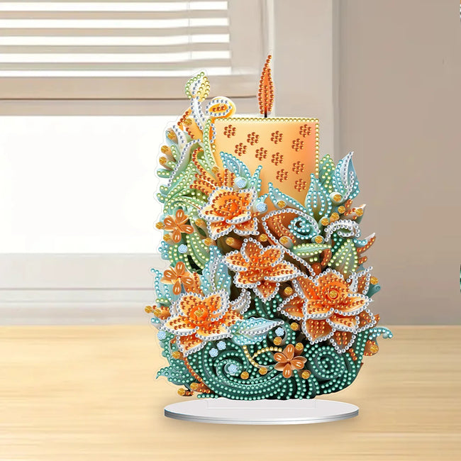 DIY Candle Diamond Art Decoration - Creative Serenity