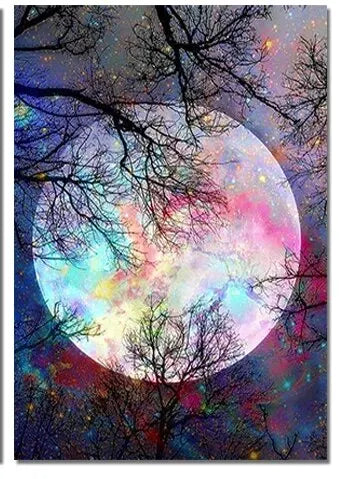DIY Moon 5D Diamond Painting - Creative Serenity