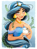 DIY Jasmine Oil Painting By Numbers Princess - Creative Serenity