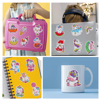 Kids Panda Bear DIY Diamond Art Animal Stickers - Creative Serenity