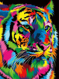 DIY Rainbow Tiger Diamond Art Painting Animals - Creative Serenity